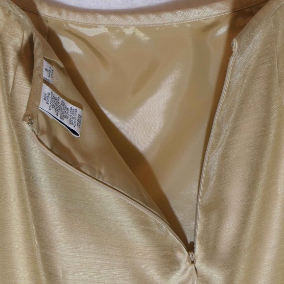 Suit Studio Gold Celebration Event Suit SZ 8 - Picture 9 of 11